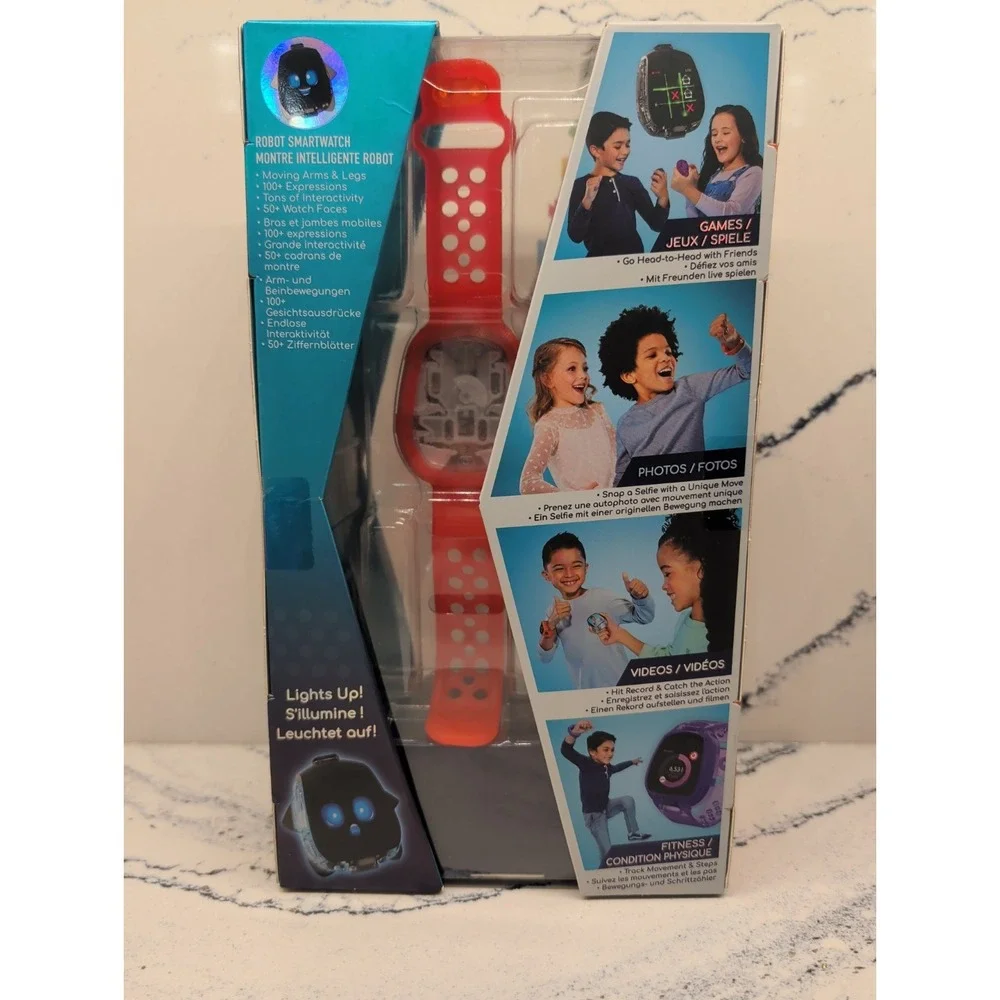 Tobi 2 Robot Red Smartwatch- 2 Cameras, Interactive Robot, Games, Videos, Selfie